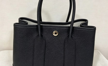 HERMÈS エルメス ネオガーデンパーティ ブラック シルバー金具 